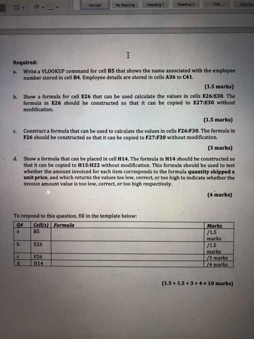 answer the questions that follow. Table 1 below shows the Syntax of