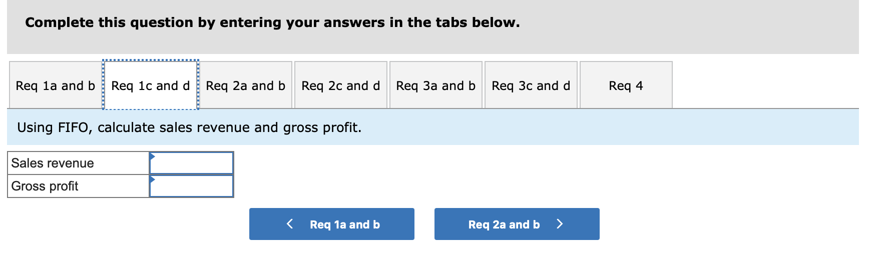 For the entire year, the company sells 414 units of inventory for