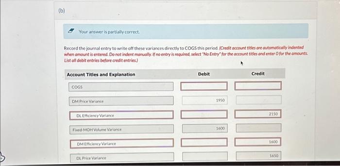 specify the name, amount, and sign of these variances. Concord was closing