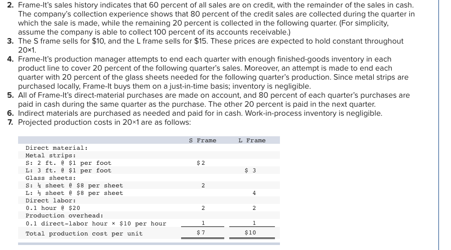 Robotic Equipment (LO 9-2, 9-3, 9-5, 9-6) The following information applies to