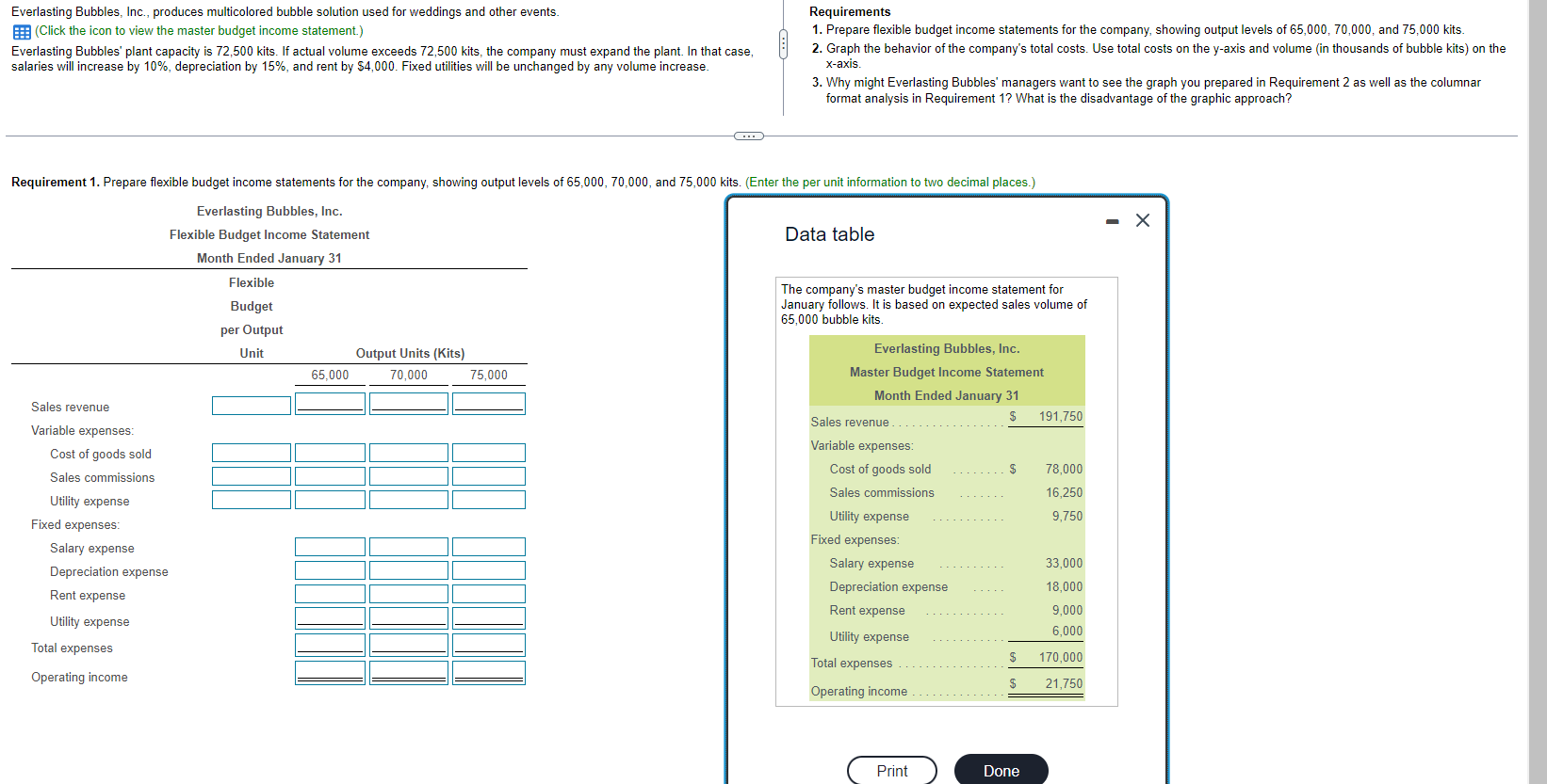  Everlasting Bubbles, Inc., produces multicolored bubble solution used for weddings and