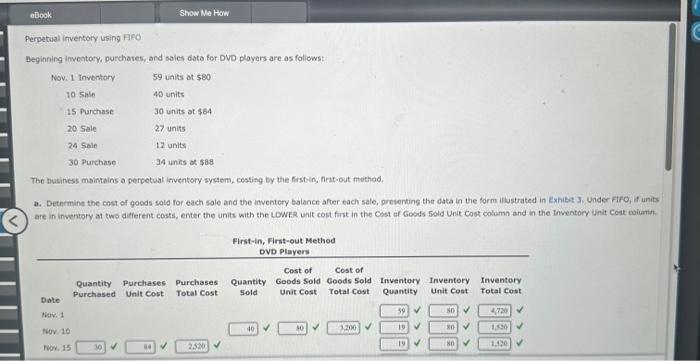 got stuck, any help? Perpetual inventory using HAO Beginning inventory, purchases, and