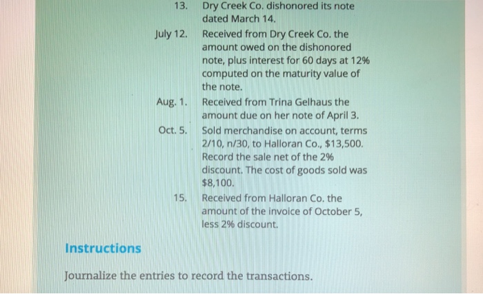 during the current year. Caldemeyer sells and installs home and business security