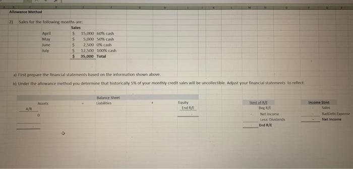 direct write off method. Please answer question 1 and question 2. THANK