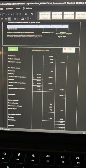 the numbers to work with please - Check intemal and extemal financial