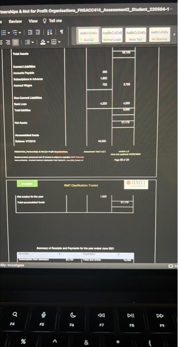 data provided to confifin their consistency and accuracy. Financial informatton for the