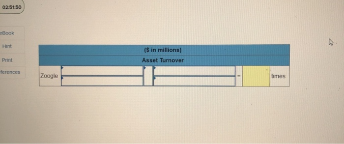 should be entered as 10.11).) Net sales Net income Operating cash flows