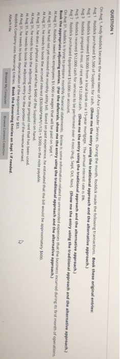 new owner of Ace Computer Services. During the month, Roddick made the