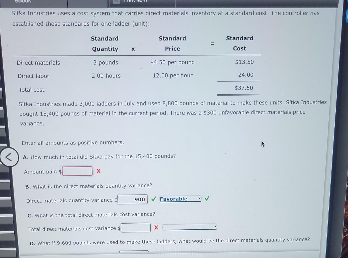  please answer all the blanks and show your work if possible