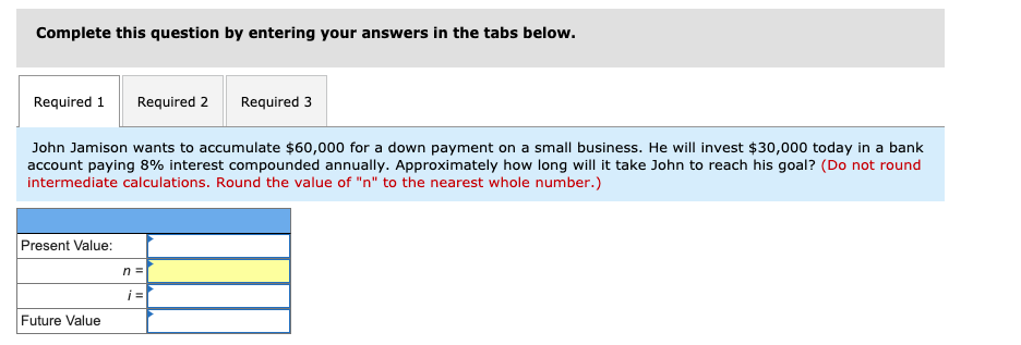 should be considered independently. (FV of $1, PV of $1, FVA of