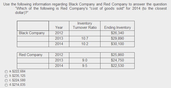 Red Company to answer the question "Which amount is equal to Black