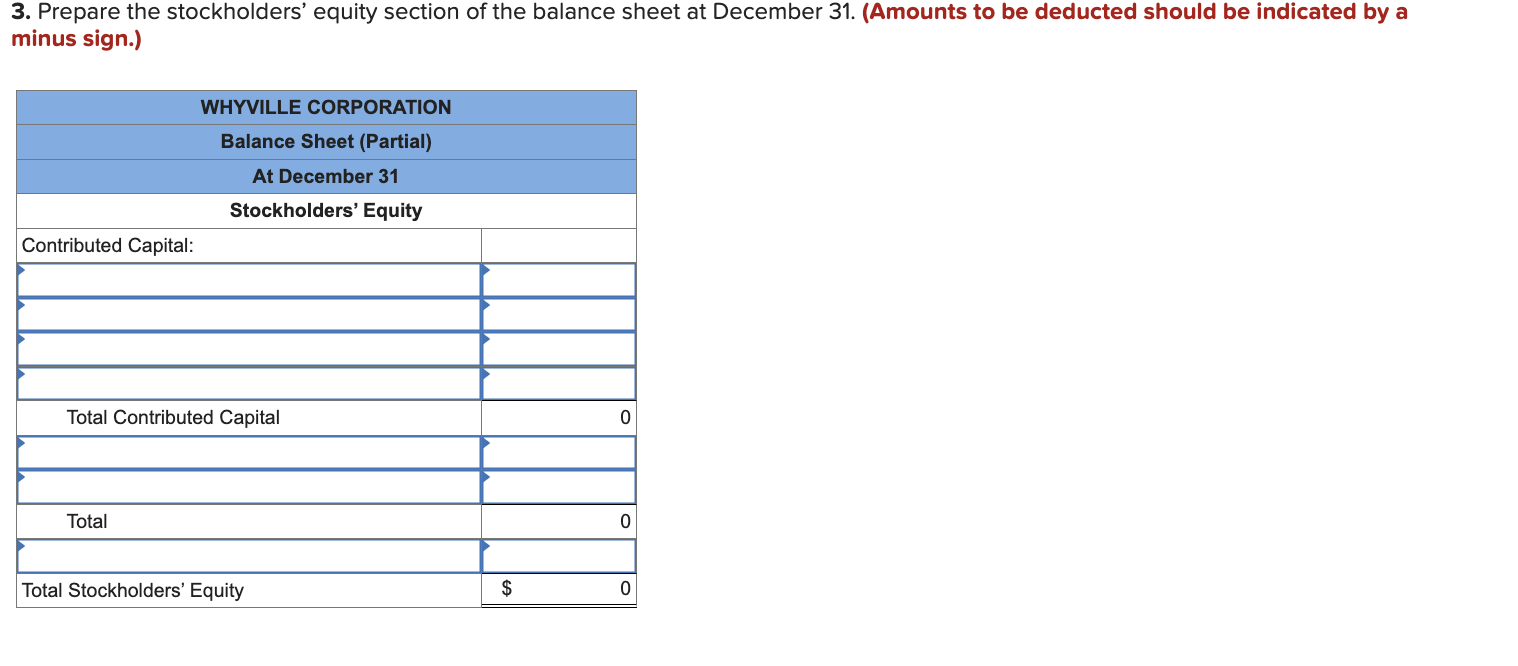 Required information [The following information applies to the questions displayed below.] Whyville
