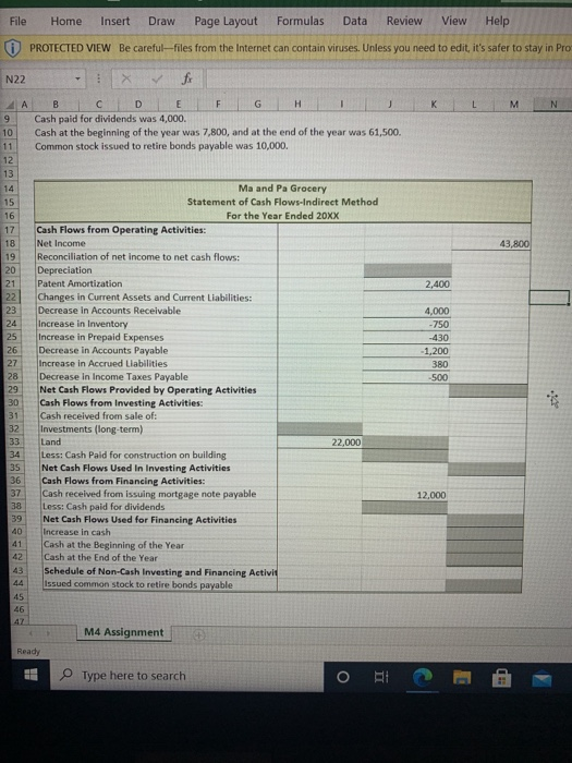 Draw Page Layout Formulas Data Review View Help PROTECTED VIEW Be careful--files
