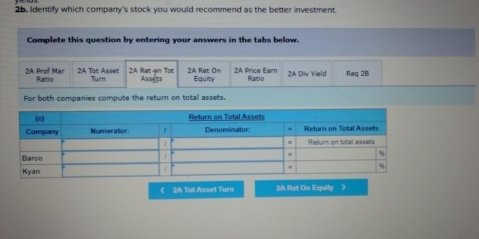 17-5A (Algo) Part 2 20. For both companies compute the (a) profit