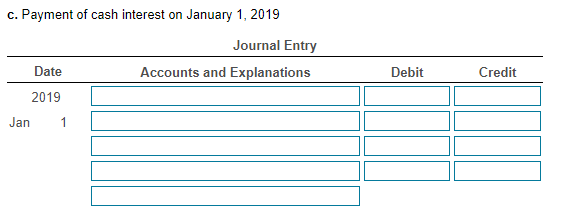 on December 31. The bonds pay interest on January 1 and July