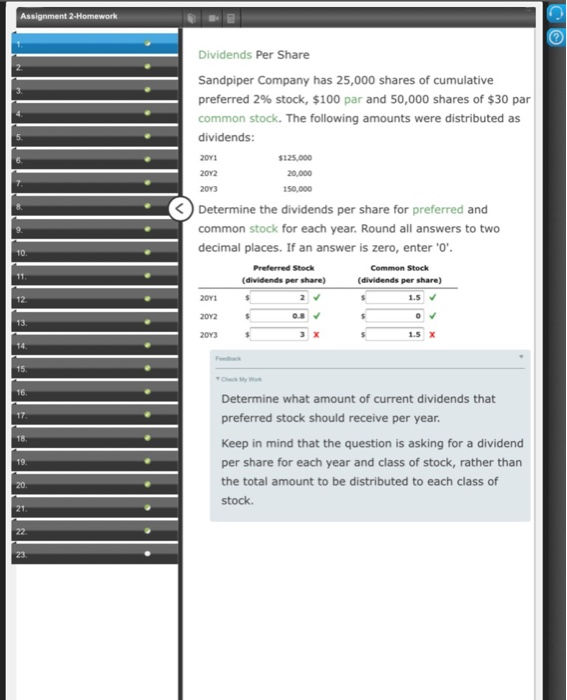  please can you help with year 3 C Assignment 2-Homework Dividends