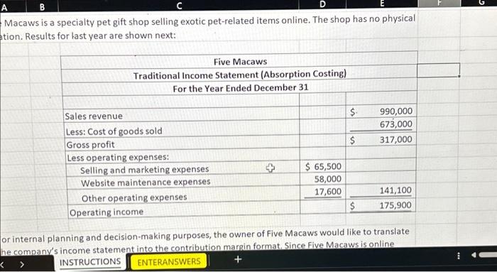 Please help me understand what formulas i should be using and where
