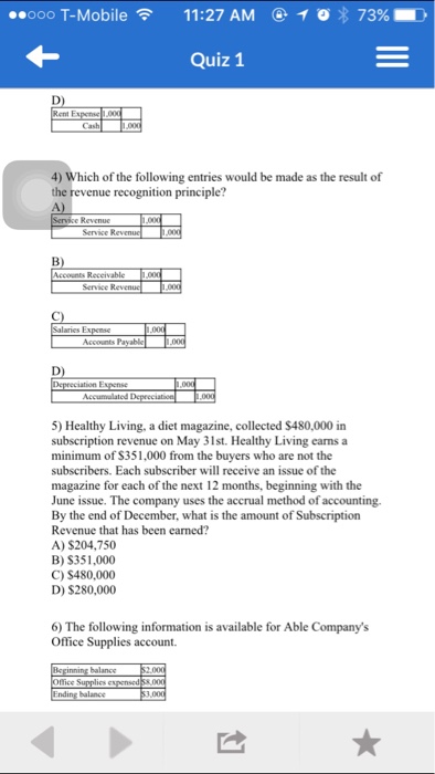 11:27 AM (* 73% uiz 1 1) Revenue is said to be
