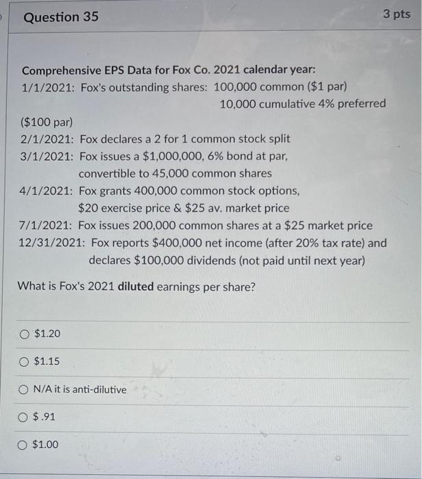 4% preferred ($100 par) 2/1/2021: Fox declares a 2 for 1 common