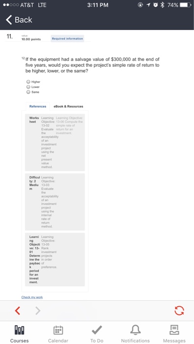 check mark for a correct answer and double click the box with