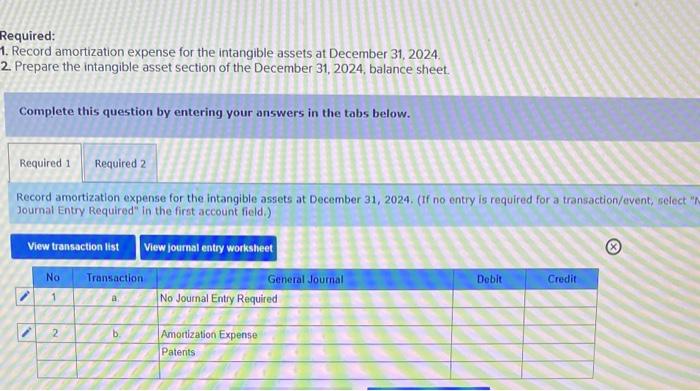 (LO7-5) The following information relates to the intangible assets of University Testing