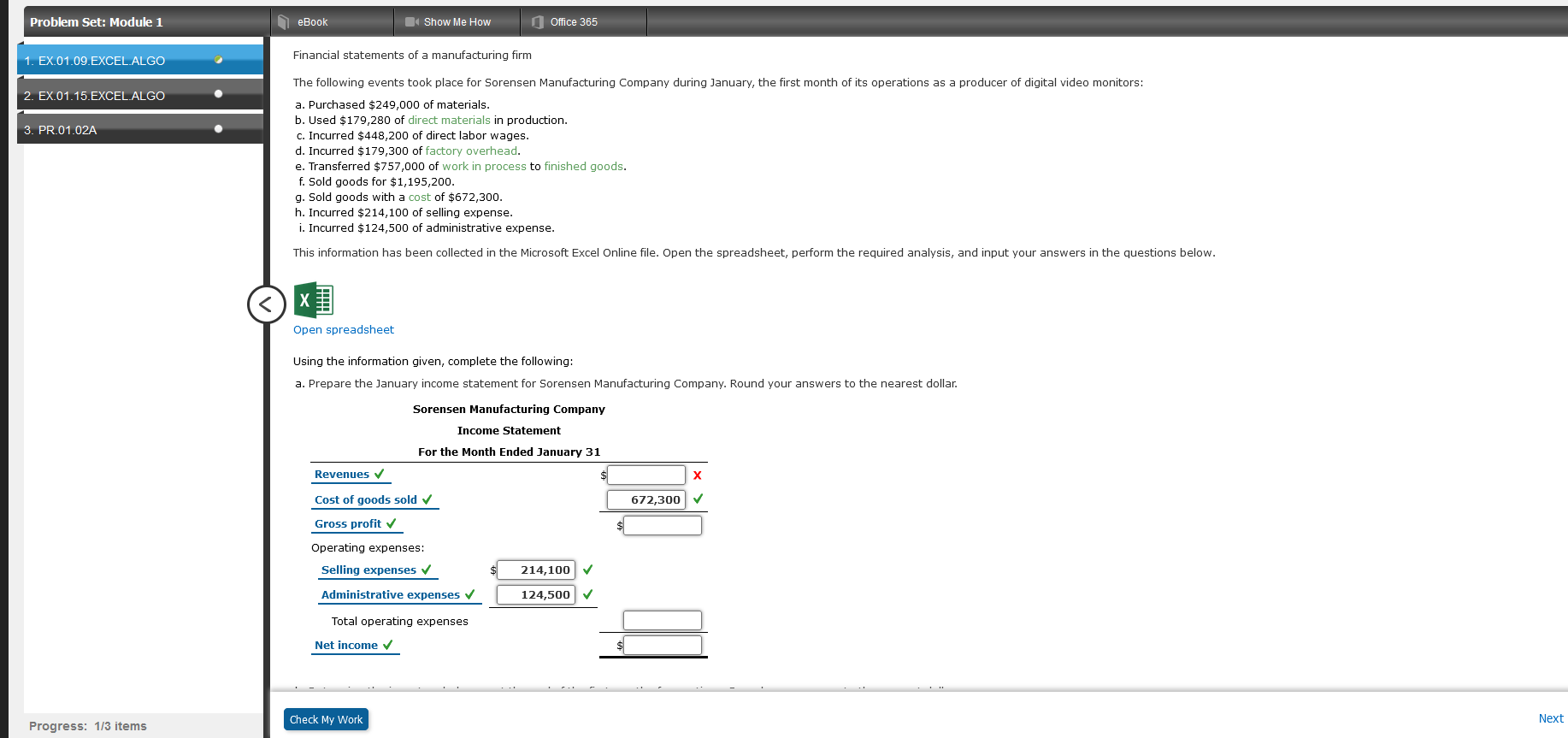  Problem Set: Module 1 eBook Show Me How Office 365 1.