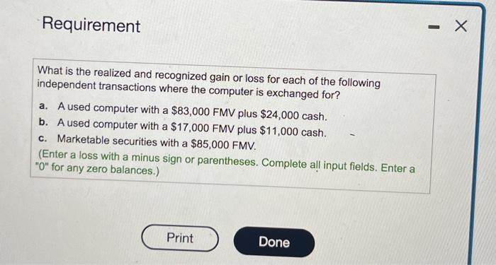 adjusted basis. The computer is used in the company's trade or business.