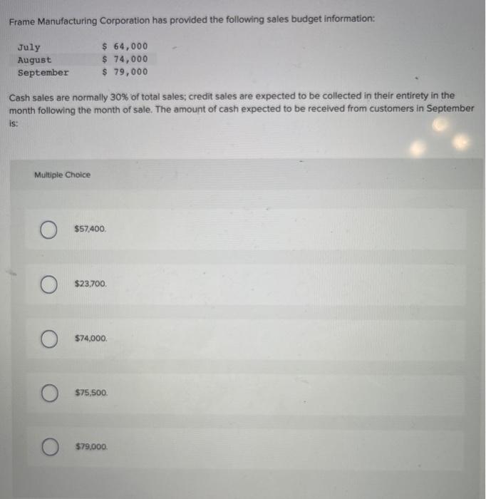please include work i would like to understand. thank you! Frame Manufacturing