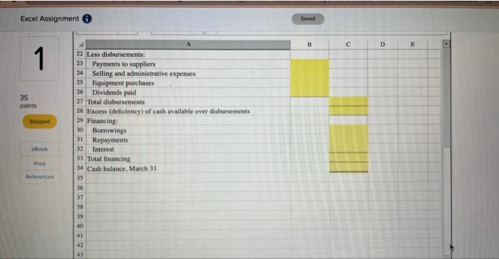 a separate sheet from the actual badget and schedules. Click the Sehedules