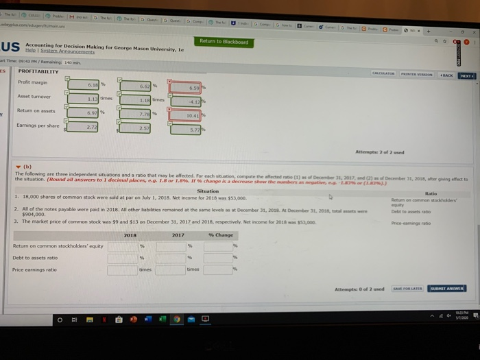 Cullumber Company. CULLUMBER COMPANY Balance Sheets December 31 Assets 2017 Cash $