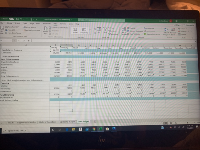  please help me fill in the blue boxes. (with excel formulas)