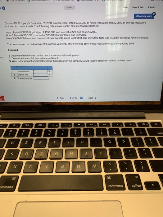  Help Seve & Exit Submit Check my work Cypress Ol Company's