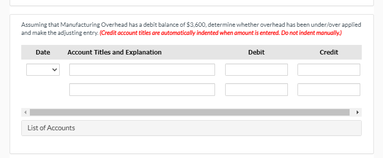 events occurred during December Raw materials were requisitioned from the company's inventory