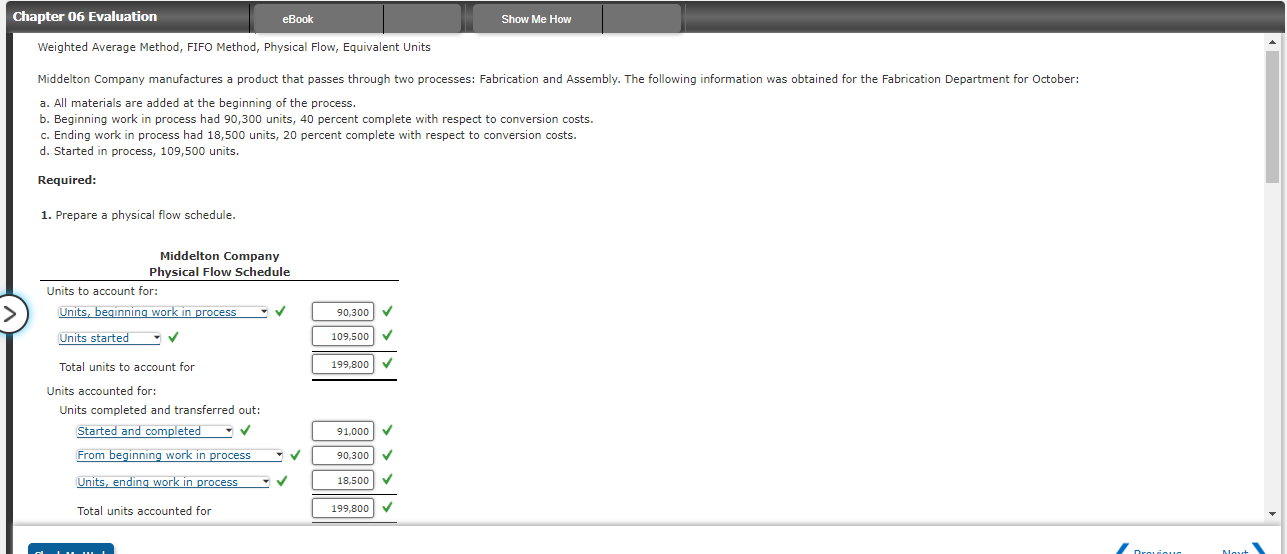 Weighted Average Method, FIFO Method, Physical Flow, Equivalent Units a. All