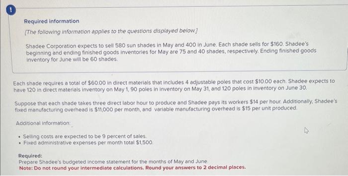  dont know what im doing wrong Required information [The following information