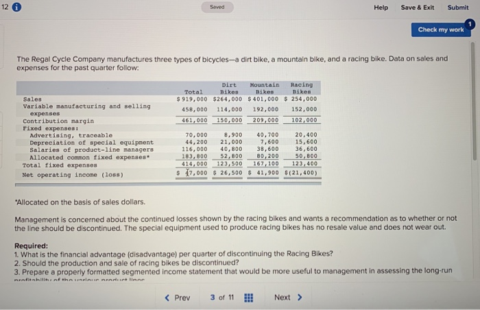 I ONLY NEED QUESTION #1 Saved Help Save & Exit Submit Check