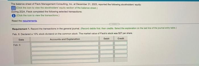 the general journal. 2. Prepare a retained earnings statement for the year