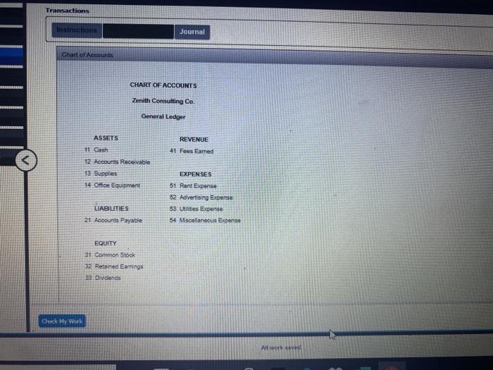 Transactions Journal Danh Comiting Co has the following into a Supplies Office