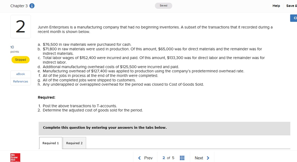  Chapter 3 6 Saved Help Save & CI 2 Jurvin Enterprises