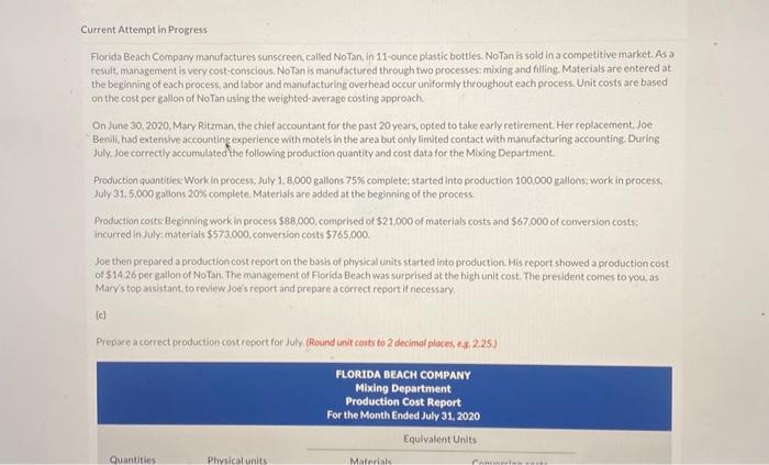  Total units Cost Materials Conversion Costs Total Unitcosts: Total cost Equilvalent
