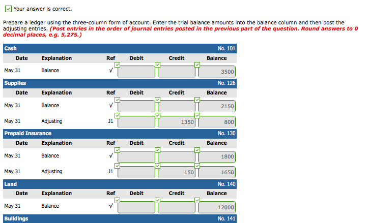 is as follows Concord Corporation Trial Balance May 31, 2019 Debit Account