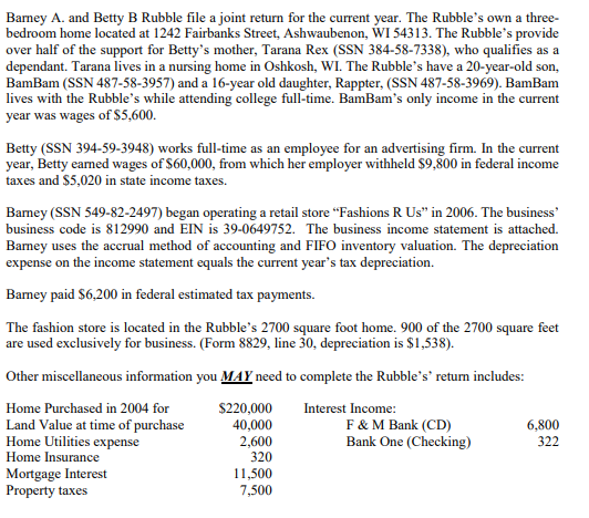 I need help completing these tax forms. For form 8829 I need