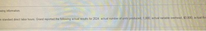 per unit Print Done X Requirements 1. Compute the variable overhead cost