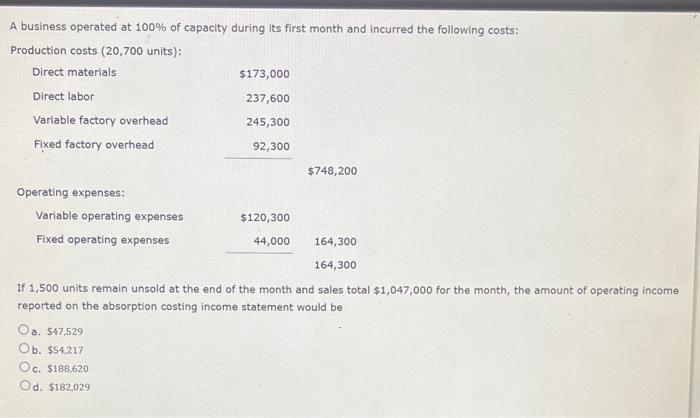 please quick answer the question. i only have 30 minuites A business