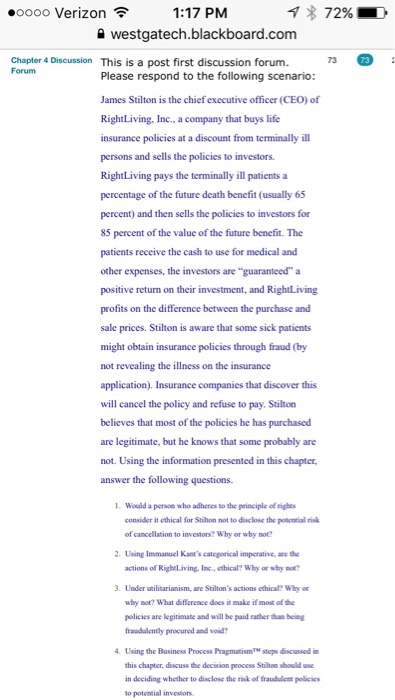  This is a post first discussion forum. Please respond to the