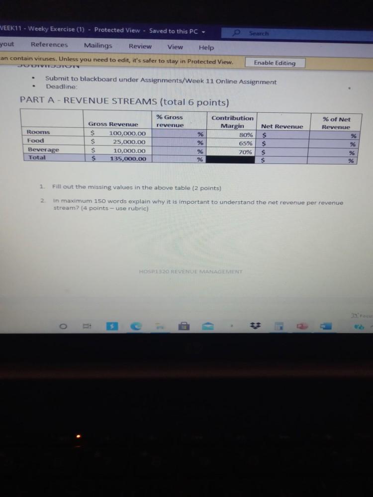  VEEK11 - Weeky Exercise (1) - Protected View - Saved to