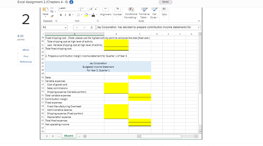 2 Chapters 4 - 6) Saved Calori LI Paste BIU- " AA