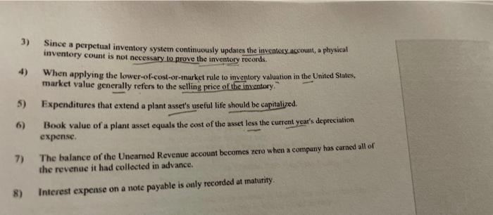  3) . Since a perpetual inventory system continuously updates the inventory