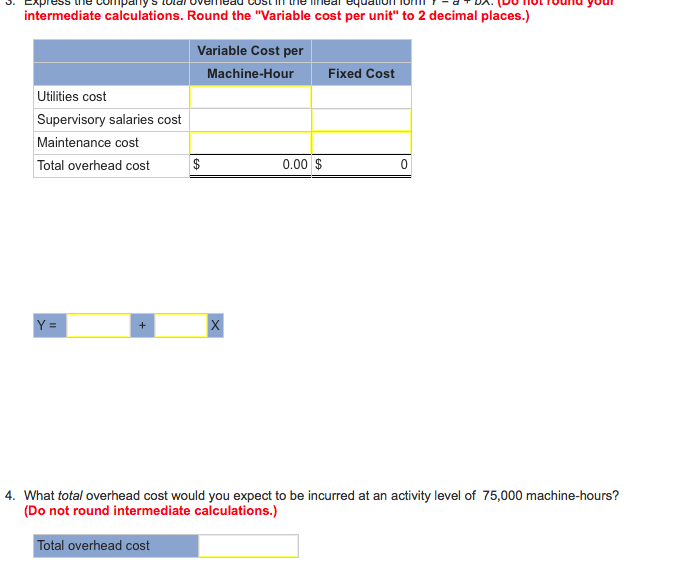Help with another question please. Nova Companys total overhead cost at various