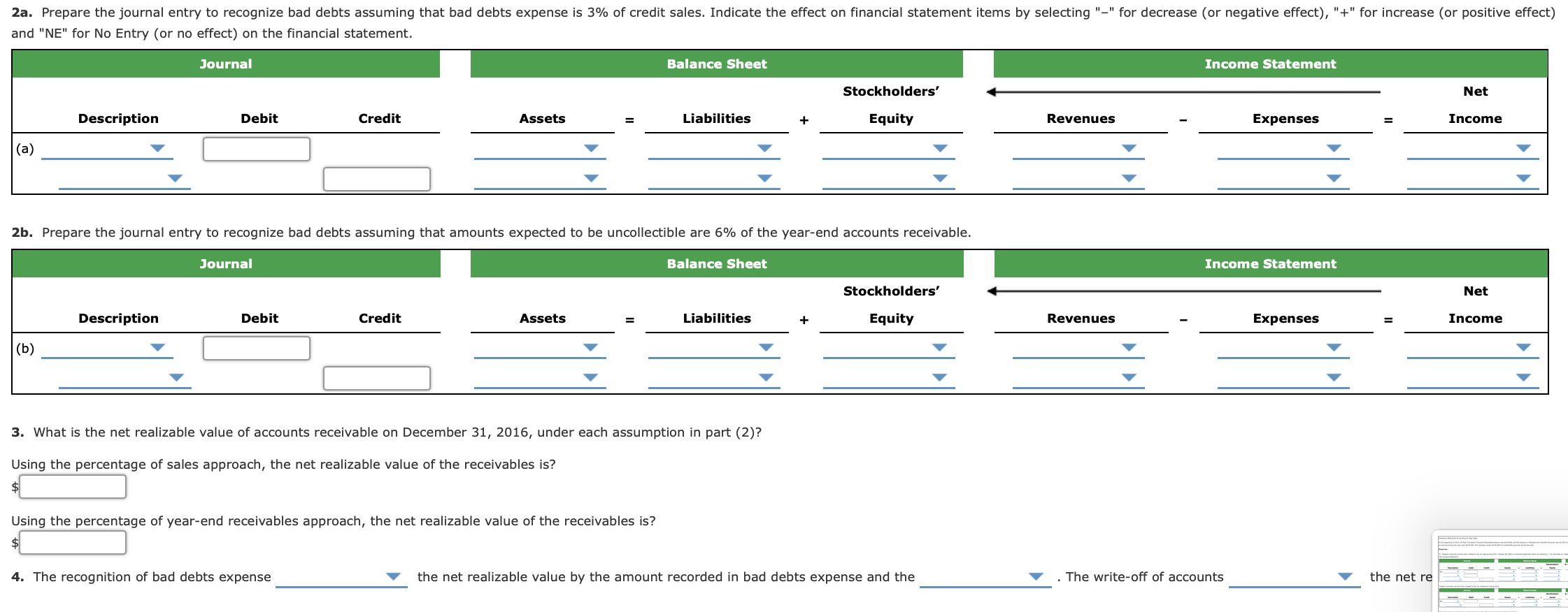 2016, EZ Tech Company's Accounts Receivable balance was $140,000, and the balance